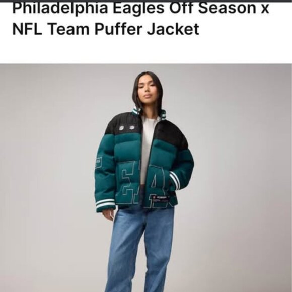 Unisex Midnight Green Philadelphia Eagles Off Season x NFL Team Puffer Jacket - Picture 9 of 9